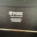PINK - Victoria's Secret PINK by Victoria’s Secret Black Cotton Knit Casual Loungewear Athleisure T-Shirt Photo 1