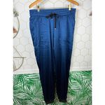 Inreverse Blue Silk Blend Jogger Pants Photo 7