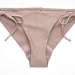 Aerie NEW Ribbed Cheekier Plus String Bikini Bottom metallic Taupe Size XXL Photo 0