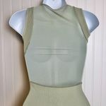 Free People Intimately green bodycon dress sleeveless mesh detail size XS/S E7 Photo 6
