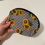 Plaid sunflower‎ zipper pouch Photo 1