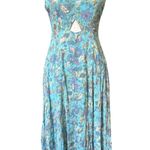 Karina Grimaldi NWT  Sparkly Metallic Long Floral Dress Size Small Photo 0