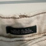Wild Fable White Cream Distressed Highest Rise Denim Shorts Size 4/S Photo 3
