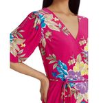 Ralph Lauren NWT! Lauren  Floral Stretch Jersey Pink Dress - Size 8 Photo 3