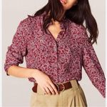 Ba&sh  Size XS  Catty Ruffle-Collar Blouse Button Down Photo 0