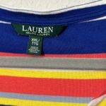 Ralph Lauren  Womens Blue Striped 3/4 Sleeve Tea-Length Shift Dress Plus XXL Photo 3