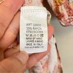 Sofia Made in Italy 3/4 Sleeve Ruffle Neck‎ Satin Eloise Blouse One Size Brown Size undefined Photo 6