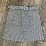 Divided Black & White Checkered Mini Skirt • Size 2 Photo 0