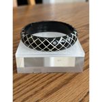 Wood Chunky Bangle Retro Bracelet Geometric Design With Flaw Summer Vacation Black Photo 3