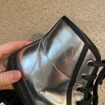 Gucci Authentic  California metallic silver leather studded high top sneakers Photo 6