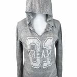 City Streets  Hooded Long Sleeve Shirt, Gray, Medium Photo 0