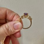 Floral Setting Round Purple Clear Marquise Ring “Maven” Engagement Promise Elegant Jewelry Photo 10