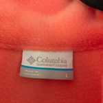 Columbia NWOT orange colorblock fleece quarter snap pullover large Photo 3