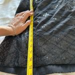 Gold Hawk Black Cotton Silk Black Mini Sequin Cocktail Evening Party Dress S Photo 6