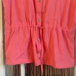 Blair  peach sleeveless button up - womens size L Photo 2