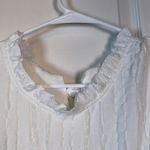 Roolee  Ruffle Puff Sleeve Blouse White S/S Anthropologie Size XXL EUC #0576-OC Photo 5