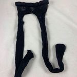 Punk rock shredded fishnet panty hose Black Photo 0