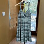 Mondetta  Sporty Olive Green Black Speckle Wave Bra Racerback Dress Size Large Photo 2