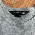 Veronica Beard  jeans size XS extra small Heather Gray Ruffle Sleeve Tee short sl Photo 2