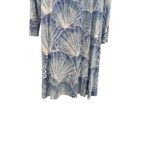 Tori Richard  Honolulu Jersey Mini‎ Dress Seashell Print Blue Size Small Photo 7