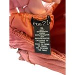 Rue 21  XL Boho Crochet Lace Tiered Mini Dress Rust Pink Open Back Photo 5