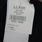 L.L.Bean Double L Women's Natural Fit Black 100% Cotton Jeans 12P Photo 1