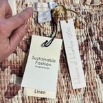 House of Harlow Gorgeous New  1960 Smocked Linen MIDI Dress! Photo 6