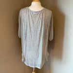 Cecico  Gray Mesh Women's Blouse Medium Photo 1