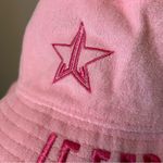 Jeffree Star Pink Fleece Embroidered Bucket Hat NWOT Photo 1