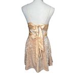 Double Crazy Juniors Light Pink Crushed Velvet Spaghetti Strap Tie Back Dress L Size undefined Photo 4