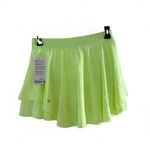 Lululemon NWT  Court Rival HR Skirt Long Sz 10 Yellow‎ Tennis Golf Skort Photo 3