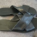Everlane Like New Black Leather Crisscross Sandals size 7.5 Photo 1