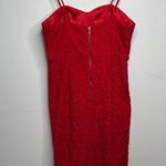 Bardot Pierre Red Lace Dress Size 6 Photo 4