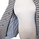 Veronica Beard NEW Caldwell Dickey Double Breasted Blazer Gingham Black White 6 Photo 9