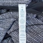 Lululemon Base Runner 1/2 Zip Coco Pique Black White Size 10 Photo 7