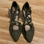 FIONI Clothing Black Heels with Pointed Toe‎ and Straps Size 6 Photo 3