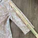 Coldwater Creek Textured Olive and Cream Jacket Sz 16 Paisley Linen blend Womens Photo 4