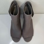 Vince Faye Gray Leather Open Toe Cutout Slingback Block Heel Booties 7.5 Photo 1