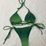 Green Tie Bikini Set woman’s size xtra large Photo 6