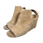 Sam Edelman Warick Suede Wedge Sandal in Camel Photo 39