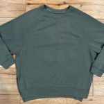 American Eagle Forest Green “Jegging Fit” Lightweight Crewneck W/ Side Slits Photo 0