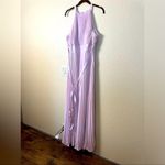 ASOS Design Bridesmaid Pleated Pinny Maxi Dress with Satin Wrap NWT 12 Pink Photo 4