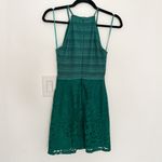 Top shop high neck emerald green bodycon homecoming dress Photo 3