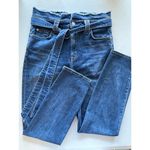 7 For All Mankind Paperbag High Rise Tie Belt Jeans size 27 Photo 9