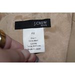 J.Crew Women's Tan Gold Wool Acetate Blazer Suit Coat Jacket Size 2 Petite 2P Photo 2