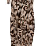 LIONESS Urban Outfitters Woman Like Me Tie Jumpsuit Zebra Print Size Small Photo 9