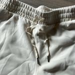 Cream Athletic Shorts with Drawstring Waist Size M Photo 1