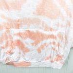 Blue Life  Slub Jersey Tie Dye Hoodie Peach/White Photo 4