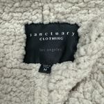 Sanctuary Faux Suede Sherpa Open Front Vest Women’s Medium Photo 3