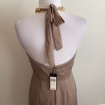 BCBGMAXAZRIA Milania Chain Link Halter Maxi Dress Photo 5